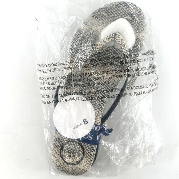 Solei Sea Women's Python Gray Thong Sandals Size 8 - Picture 3 of 9